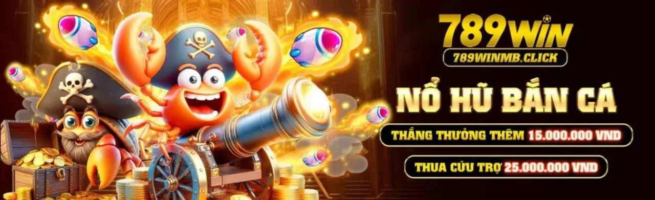 Giao diện game Bắn Cá 789BET với nhiều loại cá và kho báu